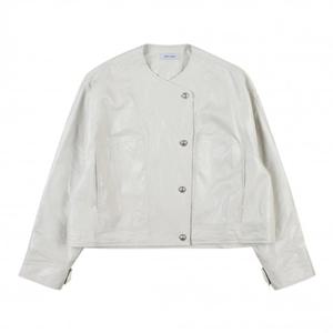 [코데즈컴바인] 레더 노카라 숏점퍼 (CJA-LE504W2)