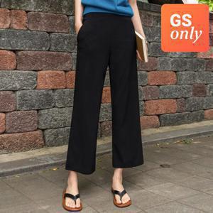 [GS단독-저스트원] 쫀쫀탄력 썸머 와이드밴딩 일자팬츠(8부10부)