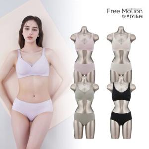 [출고가109900]비비안 프리모션 크로스커버 퓨징 브라팬티 4세트