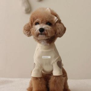 딩동펫 반려동물 하트 폴라넥 티셔츠