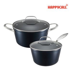 해피콜 풀인덕션 세이브 냄비 2종(4P)세트(20편수+24곰솥+뚜껑20+뚜껑24)