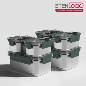 스텐락 모스트 반찬통 6P 비스포크 세트 포레스트그린