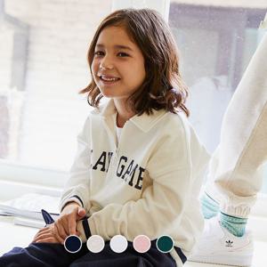 [지오다노주니어] 03093503 테리 긴팔 하프집 프린트 풀오버(공용)