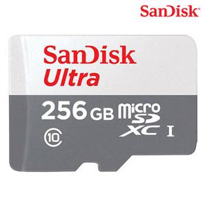 샌디스크 울트라 microSDHC 256GB 256기가 빠른속도 HD지원 스마트폰 테블릿 카메라 높은호환성 가성비솔루션 마이크로SD카드 Ultra SDSQUNR