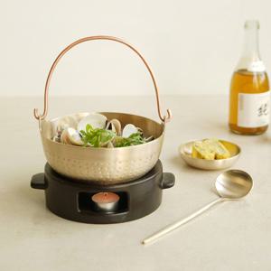 놋담 방짜유기 손잡이 샤브샤브 냄비 소