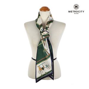 [메트로시티(스카프)]캐리지 실크 스카프 MSFS-3022