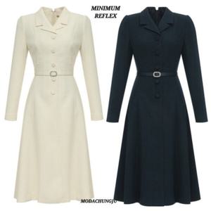 [미니멈]MD 카라넥 플레어 원피스 MD MXDGWO0130 MD_CJ