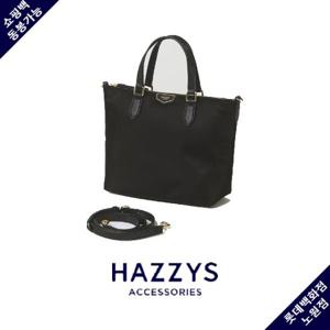 [헤지스]블랙 로고 나일론 토트백 HIBA4E301BK