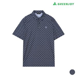 [그린조이] 남성 G로고 프린트 반팔 PK티셔츠