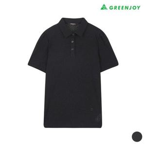 [그린조이] 여성 격자 매쉬 소재 반팔 PK 티셔츠