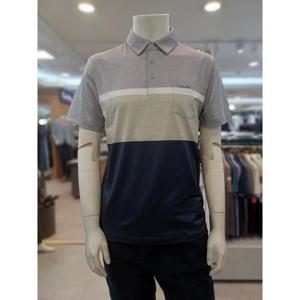 크로커다일 세이브존03 남성 여름 한기장 패턴 카라티 SAVSDAAATS2465