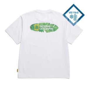 내셔널지오그래픽 N242UTS670 유니 쿨맥스 컨셉 그래픽 티셔츠 WHITE