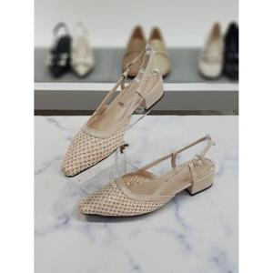 한슈 세이브존03 렌느 위빙 짜임 슬링백 플랫 4cm SAVHS677013bl