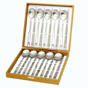 [골든벨]아이스크림 칼라 레이저 10벌 수저 세트