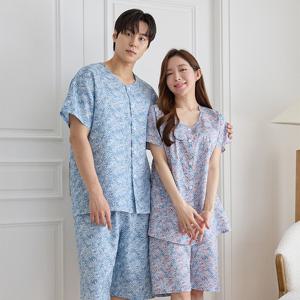 바풀 CA4S109-16 커플잠옷 인견 파자마 잠옷 상하 남녀 세트 2