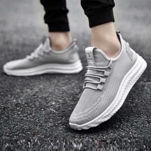 패션운동화 남자 인기 그레이 걷기 운동화 메쉬 아침 조깅 코디