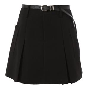 [에이비에프지]벨티드 포켓포인트주름겨울미니스커트 APY1QS32B