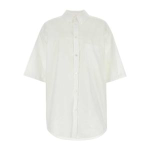 발렌시아가 포플린 오버사이즈 반팔셔츠 794594TNM60 9000