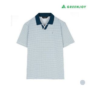[그린조이]남성 DOT패턴 오픈마이 폴로 티셔츠