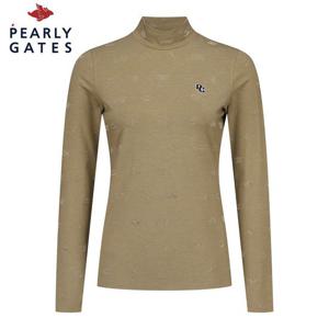 [파리게이츠] 파리게이츠 여성 스마일 로고 패턴 긴팔 티셔츠 521D3TI301_BG