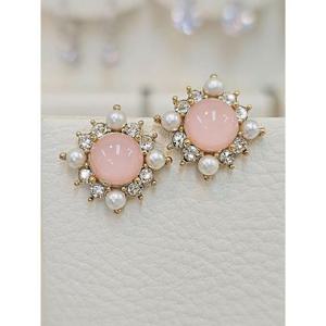 볼라레 세이브존03 볼라레 로사디타 핑크캐보션 은침귀걸이 AGSSS1603AG