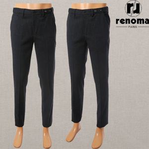 [레노마캐주얼]FW 25년 겨울 신상 네이비 가을겨울 사방스판 밴딩 슬랙스 바지 RRICBP922AJD