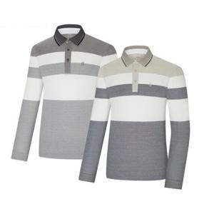 [콜핑]LD18 남성 봄 스트라이프 멜란지 소재 남성 카라티셔츠 KVT4358M_