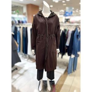 소고 세이브존01 허리 스트링 니트 배색 롱 재킷 AF3GA04