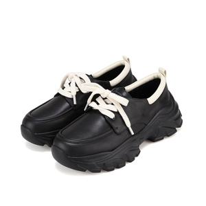 [바바라(슈즈)]배색 포인트 데일리 로퍼_BBH543_BK