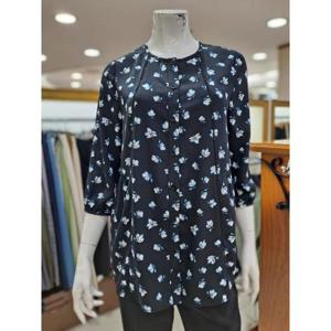 앤디스클라인 세이브존06 레이스 꽃 프린트 박시 블라우스 A2MBB407A