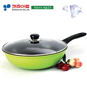 키친아트 하우스쿡 다이아몬드코팅 궁중팬30CM(유리카바)