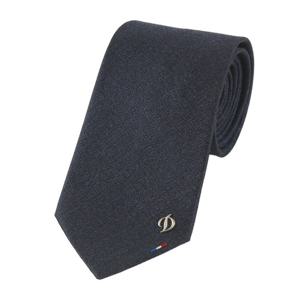 [듀퐁]24년 FW 신상 대검 삼색 자수 포인트 솔리드 넥타이 -TE4FM61KA013TNY(네이비)