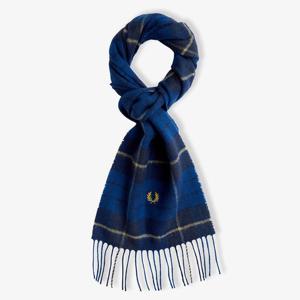 [공식] 램스울 타탄 스카프 - 네이비 CFPU2438137-608