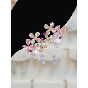 볼라레 세이브존03 볼라레 피냐타 플라워 진주 은침귀걸이 AGSSS1649A