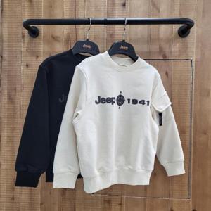 지프키즈 sh06 소매포켓 흘림 프린트맨투맨 KN3TSU863