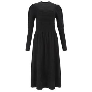 [에이비에프지]패턴 포인트 반폴라 긴팔 롱 니트 원피스 APZ1HO36B