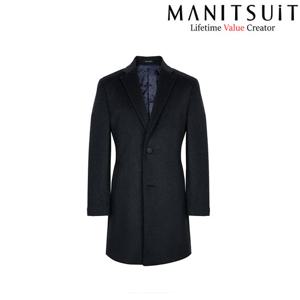 [맨잇슈트]19 F/W 그린 멜란지 울 혼방 누빔 체스터 코트 (MAED33-172)