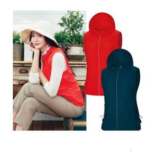 [콜핑]LD18 여성 봄 후드일체형 스트레치 경량등산조끼 KVV7172W