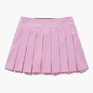 [르꼬끄골프] 여성 솔리드 오비밴드 플리츠 스커트 (GQ122LSK14)