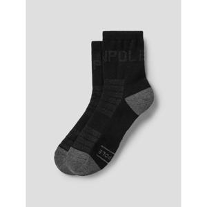 [빈폴골프ACC] (BE51KTB035) 남성 로고 메쉬 미들삭스 - 블랙