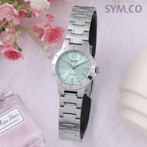 카시오 LTP-1177A-3A 클래식 아날로그 쿼츠 정장 여자 메탈 시계