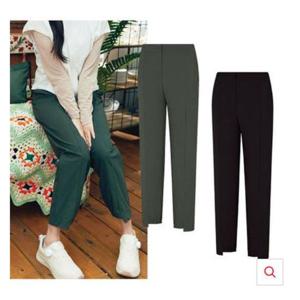 [콜핑]LD18 여성 봄 여름 슬림한 절개라인 언발란스 밑단 조거팬츠 KVP9745W