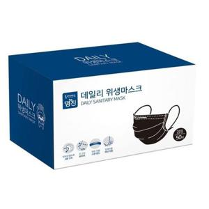 안면보호구 103449 부직포 마스크 블랙 벌크타입