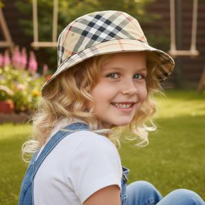 버버리 8세 럭키찬스 키즈 빈티지 체크 버킷햇 8104358 B9368