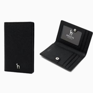[헤지스] 블랙 퍼피로고 플랫 카드지갑 HIHO3F131BK