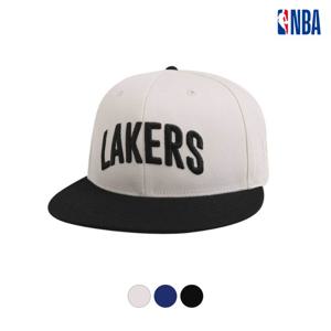 [엔비에이]공용 팀 레터 아치형 자수 포인트 하드 스냅백 모자 N255AP615P