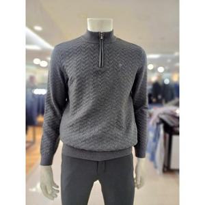 피에르가르뎅 세이브존05 변형조직 하프 집업 POKR4305