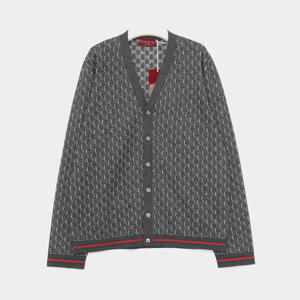 구찌 GG로고 울 실크 V넥 남성 가디건 801702 XKEAN 1026