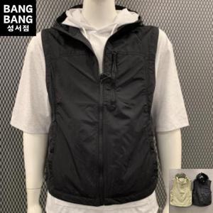 뱅뱅빅사이즈 HC04 봄남여무지후드 바람막이조끼 BEL120