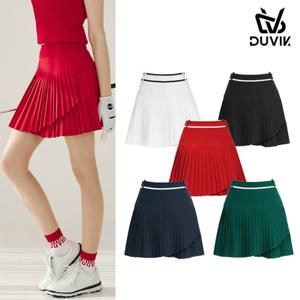 듀빅 여성 스판 언발란스 잔주름 랩 큐롯 DE2WCU422